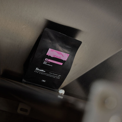 A close up of a bag of Bright Eyes by Dimattina Coffee