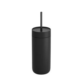 Fellow Carter Mug in Black with straw