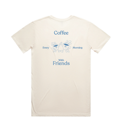 TSHIRT CEMWF Back with Coffee Every Morning Friends print