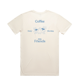 TSHIRT CEMWF Back with Coffee Every Morning Friends print